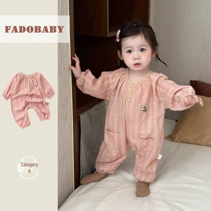 FADOBABY Детский комбинезон для девочки в скандинавском стиле с длинным рукавом