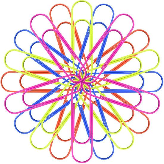 Paper Clips, 40 Pack 4 Inches Mega Large Paper Clips - 100mm Extra Large Multicolored Jumbo Coated Paperclips Big Sheet Holder for Office School