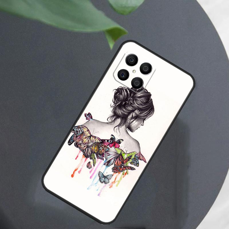 Butterfly Case For Honor Magic 5 6 7 8 Pro Cover For Honor 400 200 50 70 90 Lite X8a X8b X9a X9b X9c