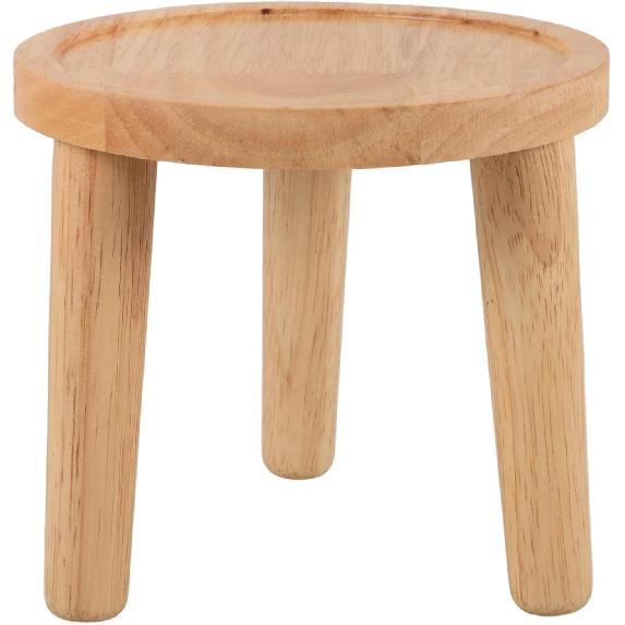 Milisten Деревянный табурет Столик для растений, Подставка для растений в стиле середины века, Высокий держатель, Цветочный горшок, Хаки