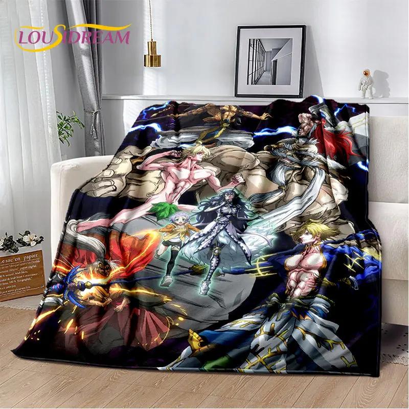 Record of Ragnarok Anime Cartoon Soft Plush Blanket,Flannel Blanket Throw Blanket for Living Room Bedroom Bed Sofa Picnic Cover