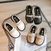 2025 Spring and Autumn New Children's Leather Shoes Korean Edition Fashion Girls Pearl Casual Princess Shoes Little Girls Soft-soled Leather Shoes