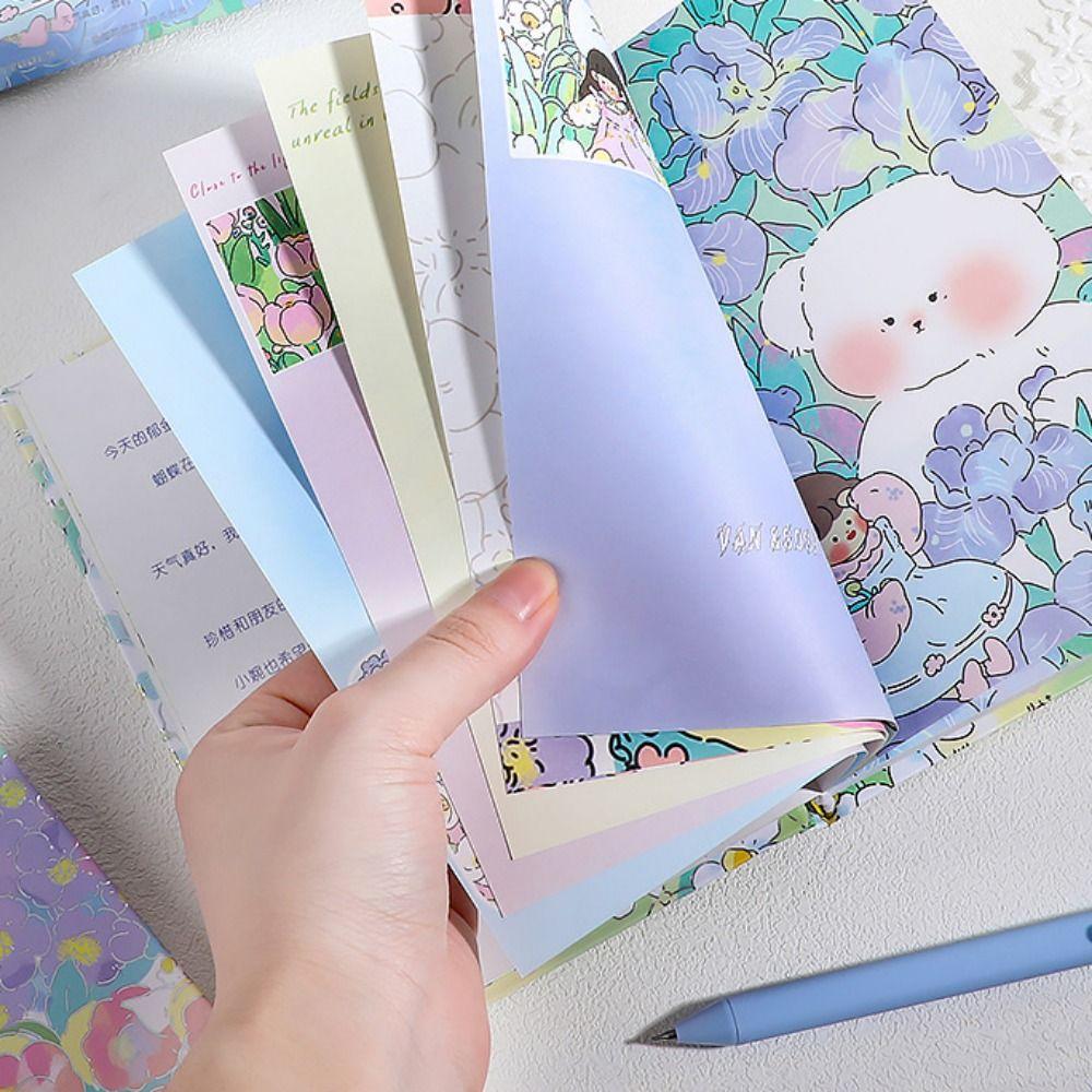 Full Color Page Panda Art Notepad Cartoon Journal Notebook Panda Diary Notebook For Student