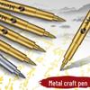 Gold and Silver High-gloss Metal Marker Pen for DIY Projects, Signatures, Invitations - Fade-resistant