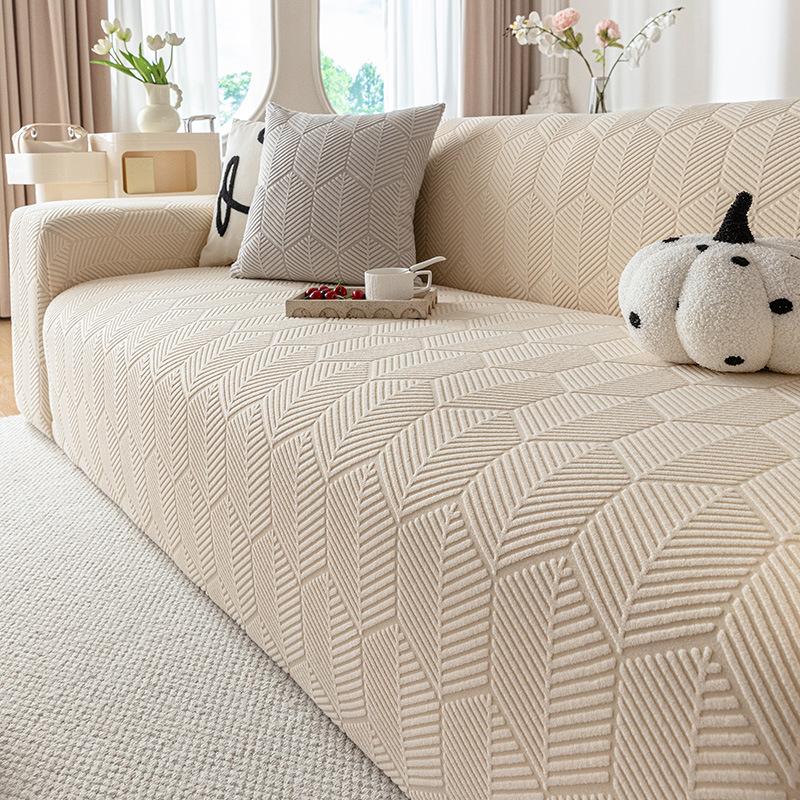 Simple Style Soft High Weight Polar Fleece Sofa Cover New Autumn and Winter Anti Slip All Inclusive Universal Cover