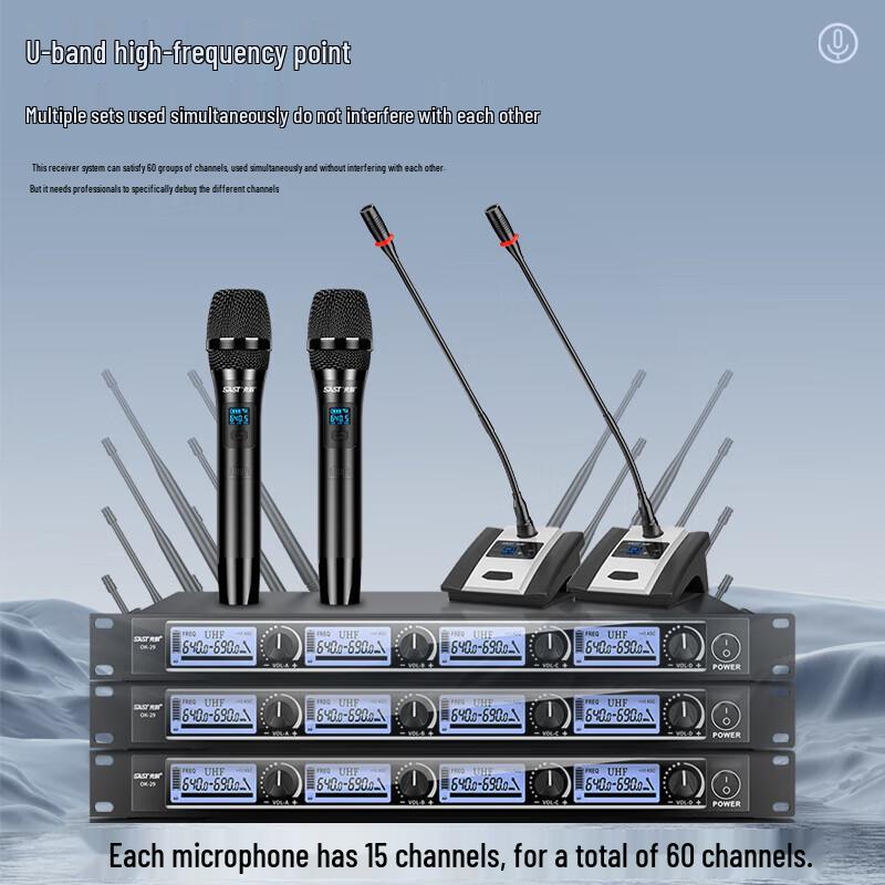 Xianke OK-29 Wireless U-Band Conference Microphone System