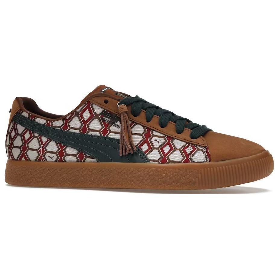 Puma Dapper Dan x Clyde Vintage Pre-Game Runway - Коричневые Унисекс Кроссовки Монашеский Коричневый 388170-01