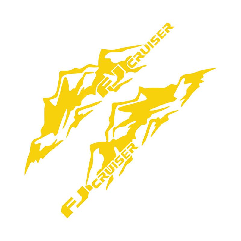 Декоративные наклейки для Toyota Land Cruiser и FJ Cruiser: Наклейки на тело «Снежная гора»