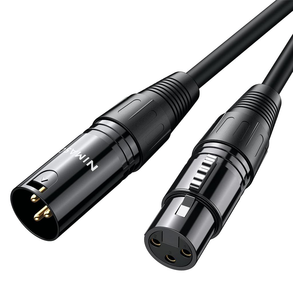 Микрофонный кабель NIMASO XLR-кабель Canon Микрофонный удлинитель XLR-сбалансированное соединение для записи с микрофона Совместимость с записывающими устройствами