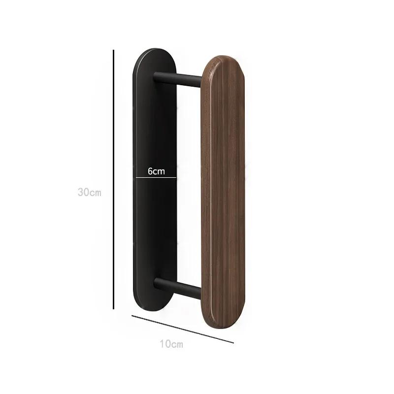 Wall-Mounted Multifunctional Household Organizer Rack, Solid Wood Storage Artifacts, Hole-Free Balcony, Drying Racks