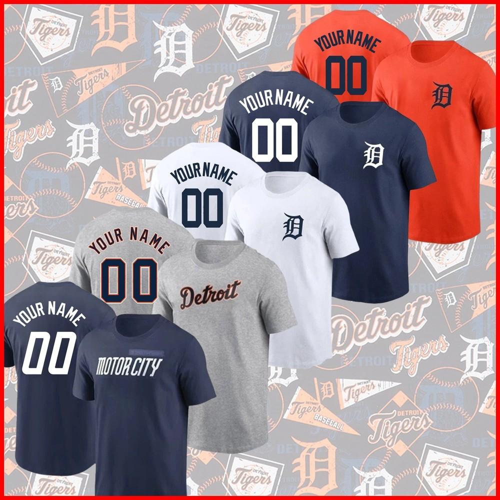 Персонализированный Detroit Tigers Имя Номер Индивидуальный 2025 Сделано фанатами БЫСТРАЯ ДОСТАВКА
