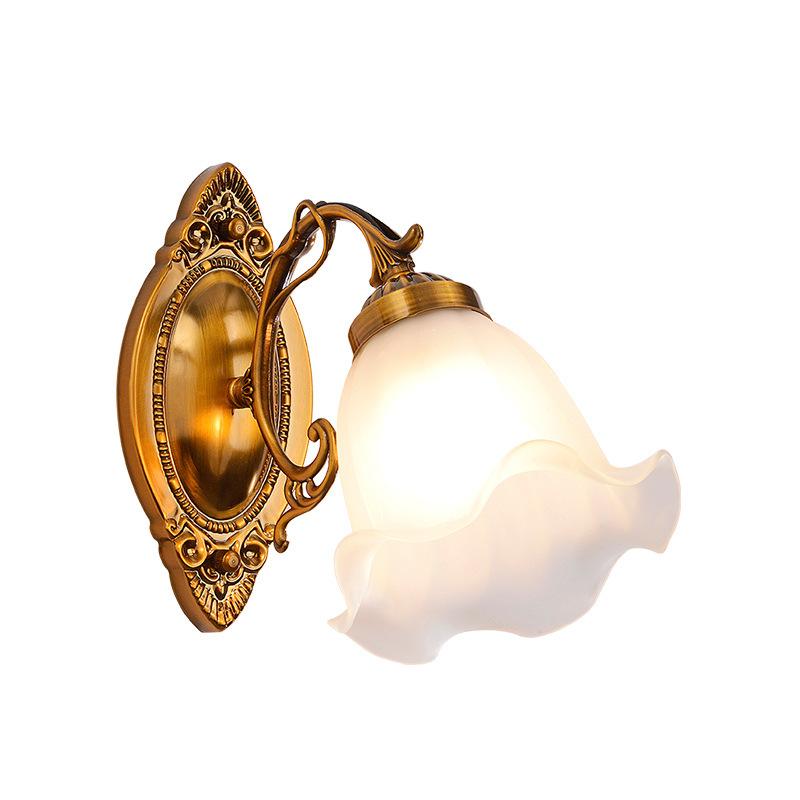 American Wall Lamp Living Room Bedside Single Head Wall Lamp Modern Simple LED Balcony Corridor Staircase Background Wall Lamp