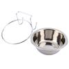Hook On Feeding Dog Bowl Pet Rabbit Bird Dog Puppy Food Water Cage Cup Clamp Holder (S)
