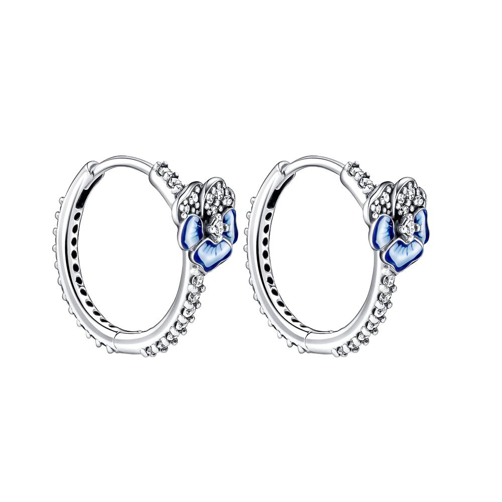 Сверкающие двойные серьги-кольца из стерлингового серебра S925 для женщин, модные ювелирные изделия, подарки на день рождения, день матери