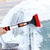 Snow Scraper Shovel Ergonomic Ice Scraper Effective No Scratch Automotive Window Shovel With Foam Handle For Scratch Ice Snow