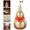 4/4.5 Inch Copper Gourd Ornament with Cover Wealth Gourd Figurine Brass Gourd Statue  Chinese Luck