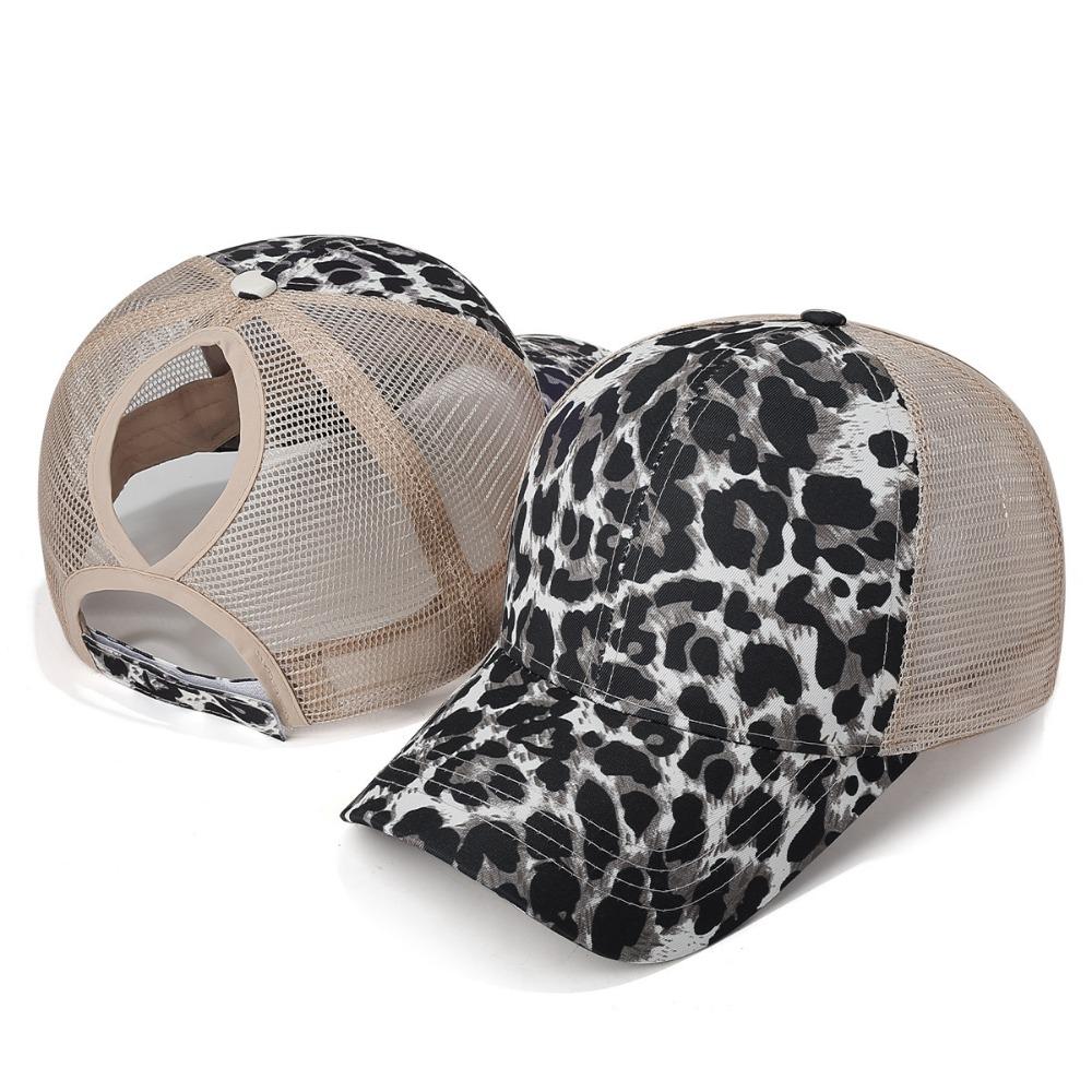 Breathable Mesh Ponytail Hats Hollow Out Back Visor Hat Casual Sun Hats for Women and Men