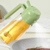 2in1 470ml Glass Spray Oil Sprayer Bottle Spray Oil Dispenser Oil Jar Cruet BBQ Kitchen Baking Roasting Picnic Kitchen Tool