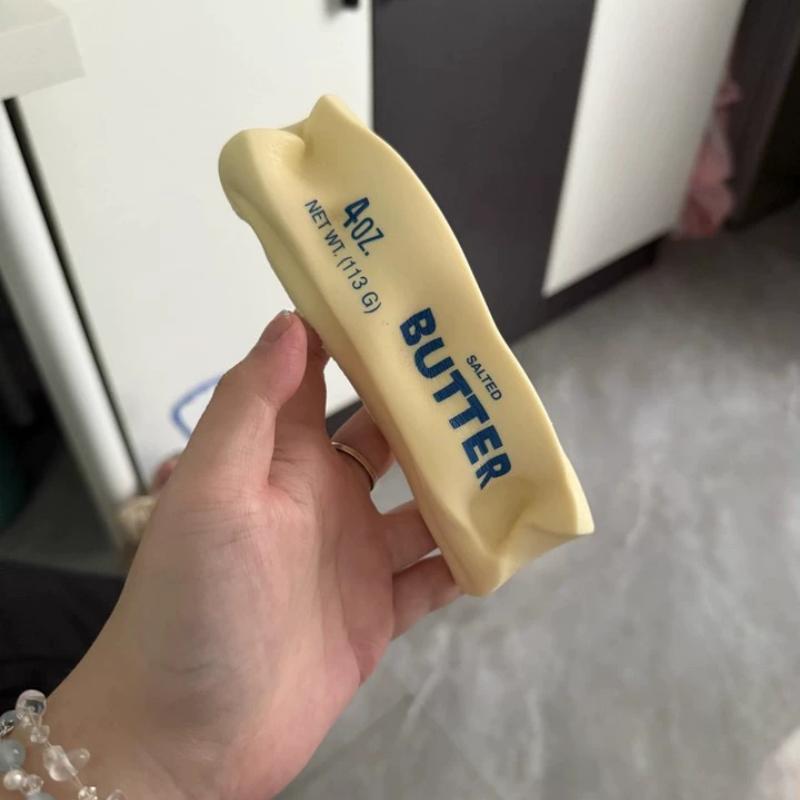 Soft Slow Rebound Butter Stick Squeeze Toy Fidget Silicone Stress Reducing Cheese Stick Gadget Fun Anti-Anxiety Gift