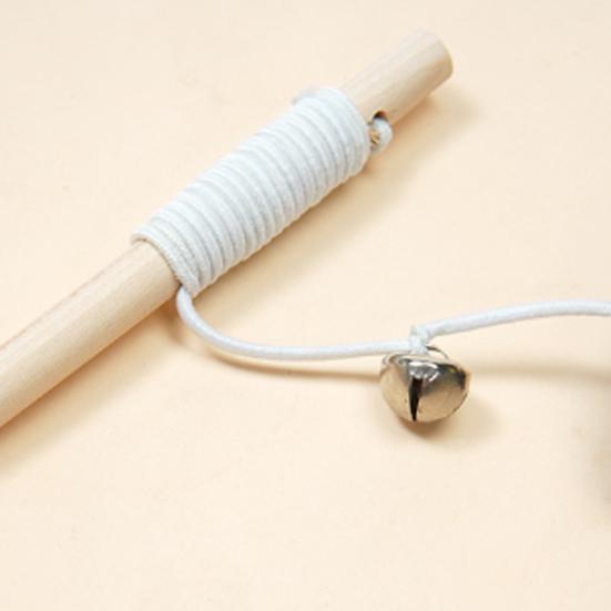 Интерактивная удочка-дразнилка для кошек, перьевая, плюшевое животное, палочка-дразнилка с колокольчиком, игровая игрушка для котят для игры и тренировок в помещении