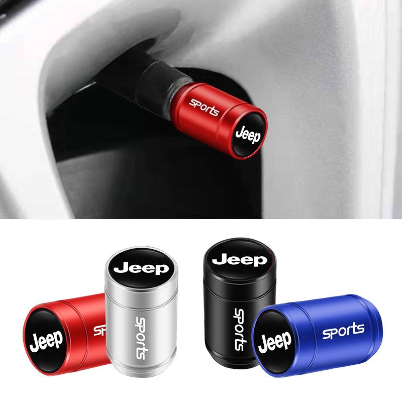 Aluminum Car Tire Valve Cap Car Truck Motorcycle Bicycle Tire Wheel Valve Dust Cover for Jeep JPB Renegade Wrangler jk Compass G ANT1