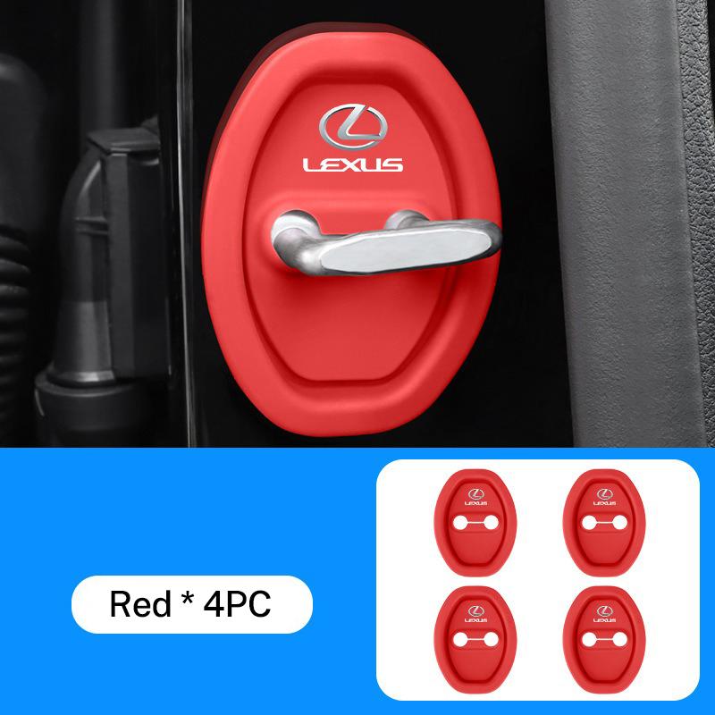 AEGHT1 Interior Stickers 7x9cm Silicone Gel Car Door Lock Cover For Lexus ES300 RX330 RX300 GS300 IS250 IS200 CT200h IS300 NX RX LX GX
