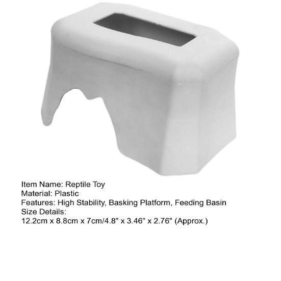 Терраса для рептилий Противоскользящая Гладкая поверхность Твердая устойчивость к царапинам Без заусенцев Отдых для сна с кормушкой