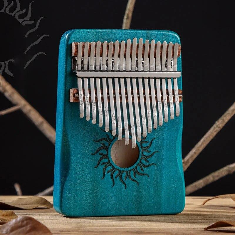 Музыкальный инструмент Hluru Kalimba, 21 клавиша, цельный деревянный клен, Kalimba, 17 клавиш, со звуковым отверстием, Mbira для начинающих