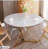 Transparent Table Protector Tablecloth Lock Edge Round Waterproof Oil Resistant PVC Cover Stain Proof Wipeable Room Decorative