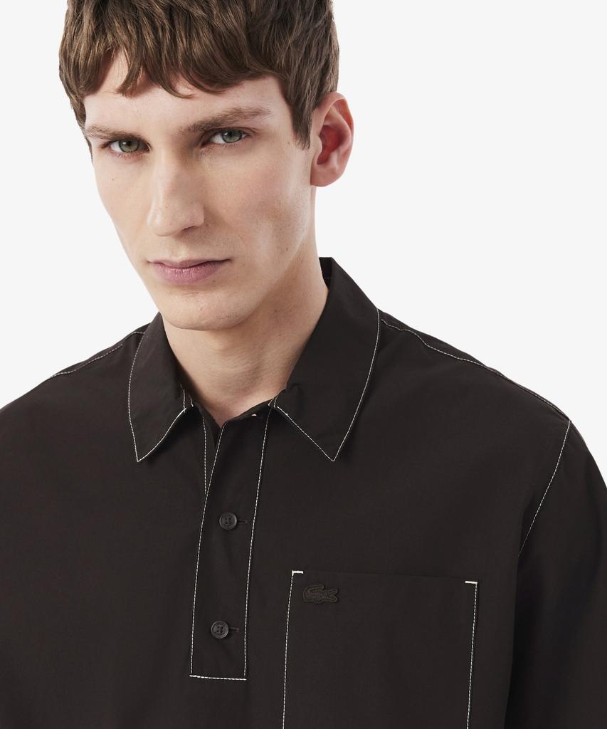 Мужская белая рубашка-свитер LACOSTE Ch1268-56G 3La