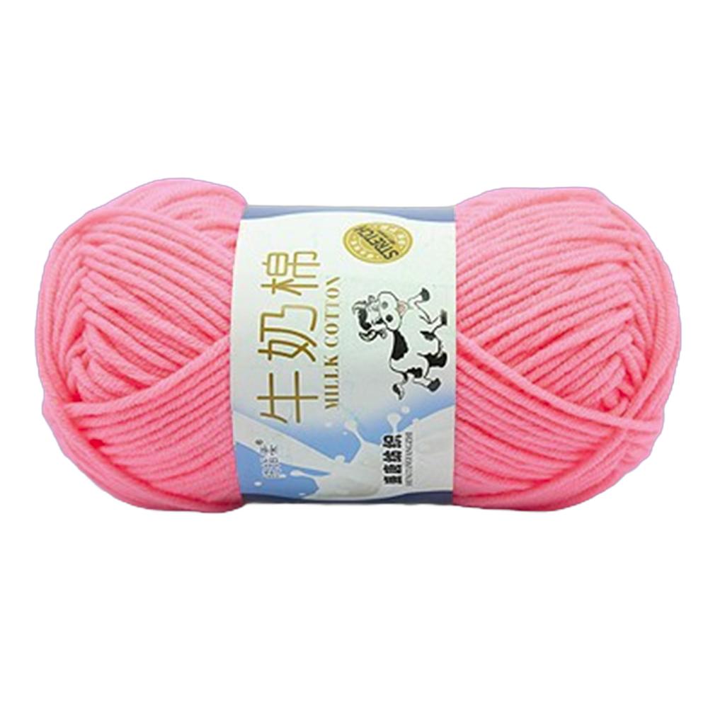Пряжа для ручного вязания Молочная хлопковая пряжа Мягкая пряжа Разноцветная пряжа для вязания крючком Хлопковые нитки Вязальные принадлежности для детей