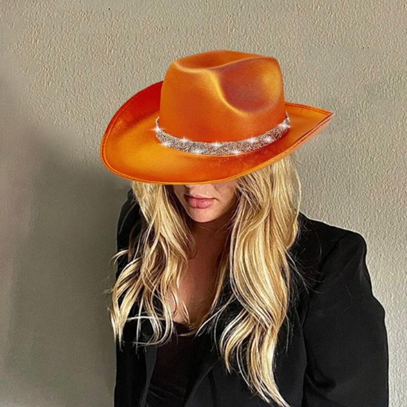 Привлекающие внимание хрустальные ковбойские шляпы, шляпа невесты, панама для девичника, ковбойские шляпы для клубных сценических шоу
