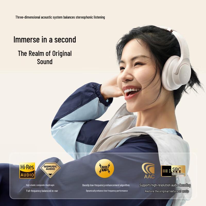 Беспроводные накладные наушники с активным шумоподавлением SoundCore Anker Q20i