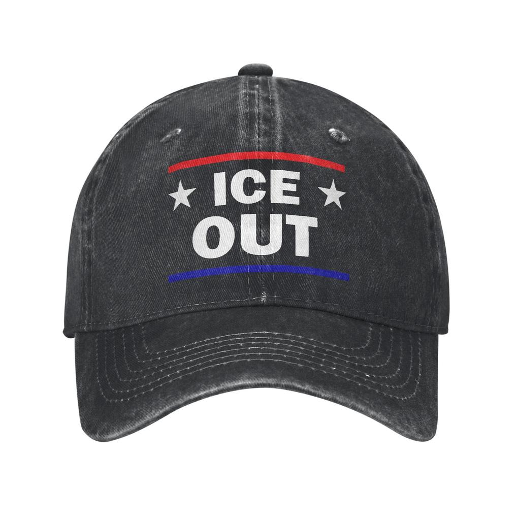Men Women ice Out Anti Ice Minneapolis Abolish Ice Caps Wear Baseball Cap Vintage Trucker Hats Adjustable