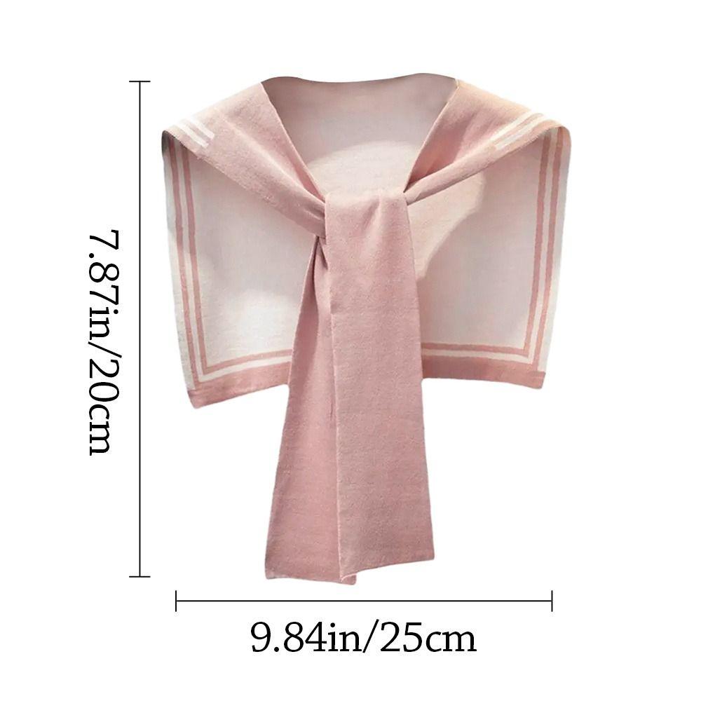 Warm Sweater Scarf Soft Shawl Wraps Women Knitted Fake Collar Party