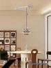 Scandinavian Swing Arm Pendant Light - Retro Walnut Design for Dining and Bar