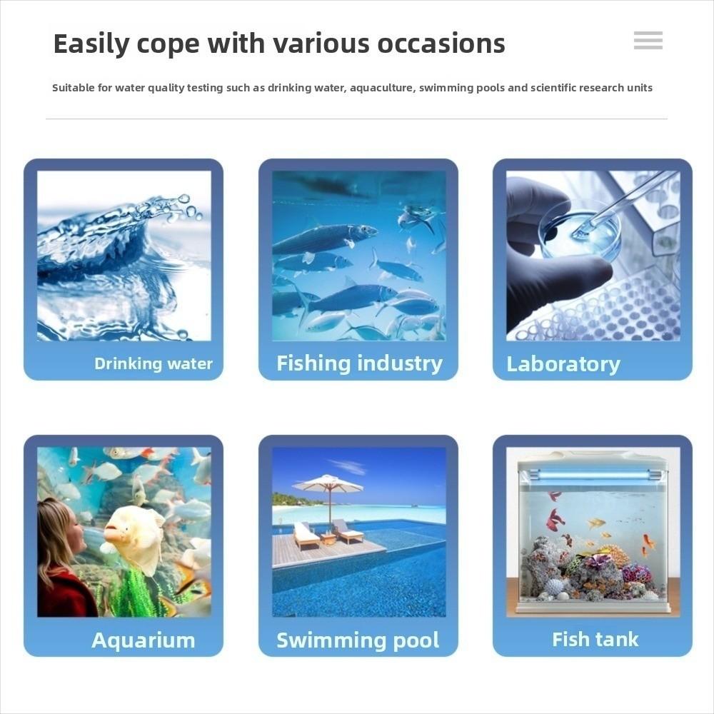 Multi-Parameter Water Quality Tester 5 in 1 Salinity Meter Digital TDS Meter for Hydroponics