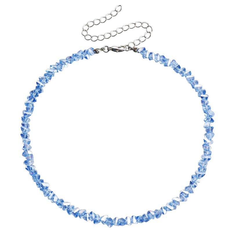 Винтажное корейское нерегулярное ожерелье-чокер из бисера, стекла и хрусталя для женщин