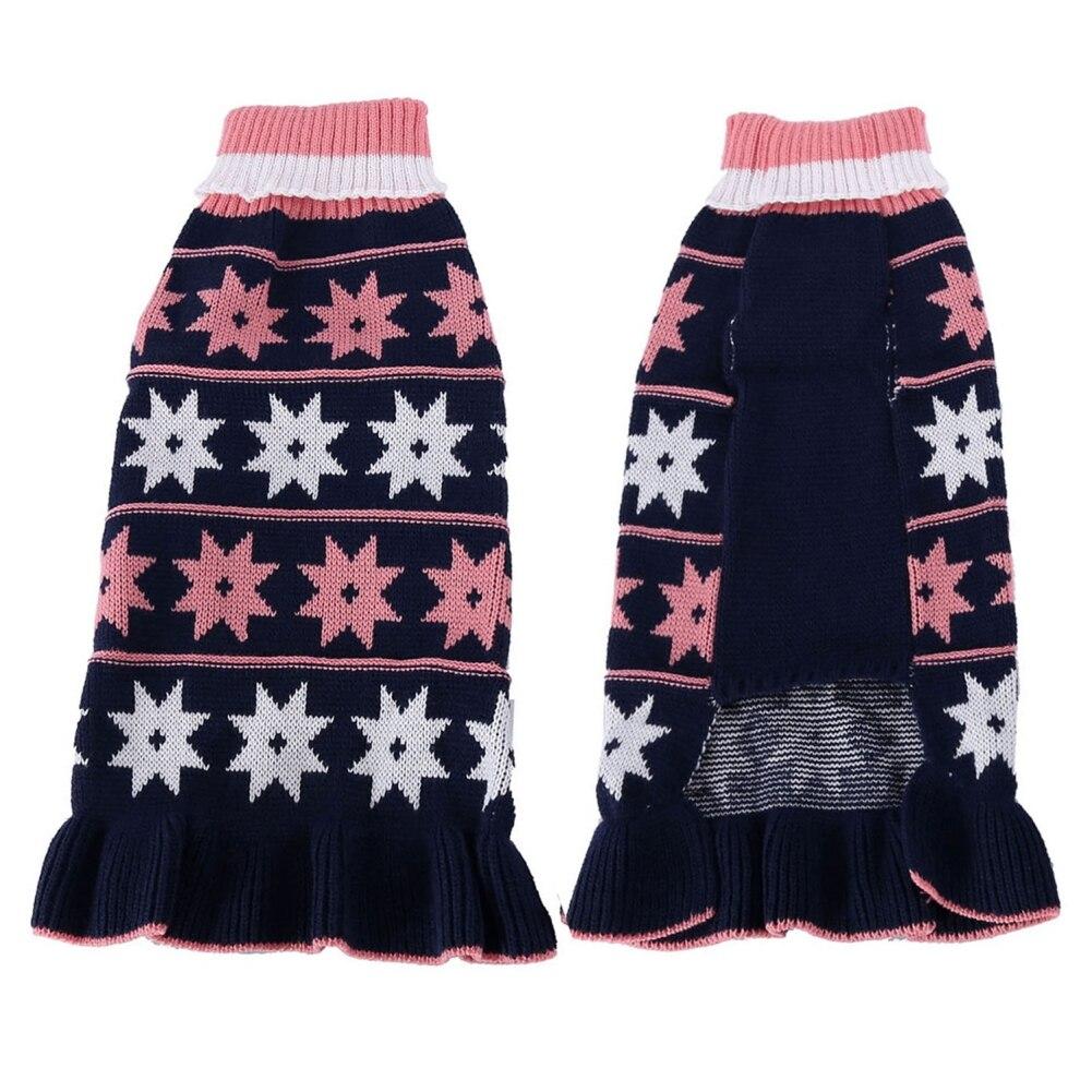 Pet Dog Clothes Winter Warm Pet Dogs Sweater Dress Clothing For Chihuahua Pug Pet Puppy Dog Knitting Skirt Pet Dog Apparel