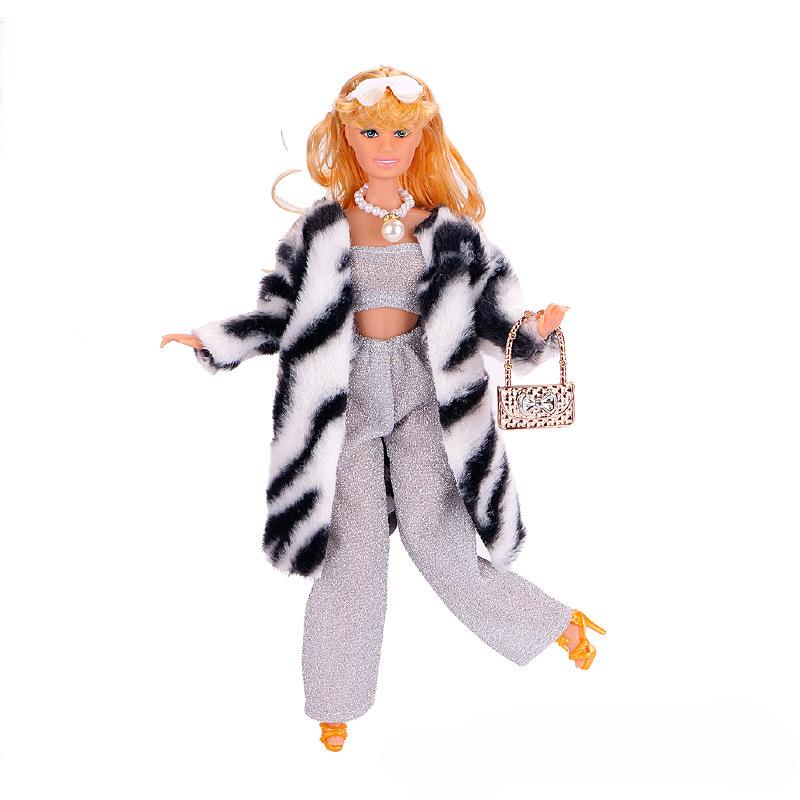 11-дюймовая кукла Модный дизайн Кукольная одежда Смена Разнообразие Плюшевое пальто Игрушки