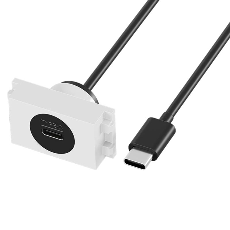 Водонепроницаемый USB C Кабельный Штекер для Панельного Крепления Plug and Play Поддержка Быстрой Зарядки и Передачи Данных Для Различной Электроники