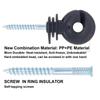 100Pcs Angled Slot Wood Post Screw Screw-In Electric Fencing Insulators  Electric Fence