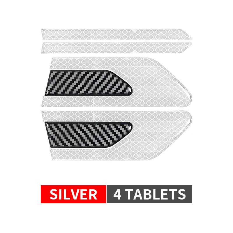 2 шт./компл. светоотражающая лента для безопасности грузовика, защитная лента для двери автомобиля, полосы для предотвращения столкновений, безопасные наклейки на отражатель