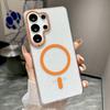 Применимо к чехлу для мобильного телефона Samsung S26Ultra Магнитное притяжение S25Ultra с алмазным блеском и металлическим кольцом для линзы защитный чехол