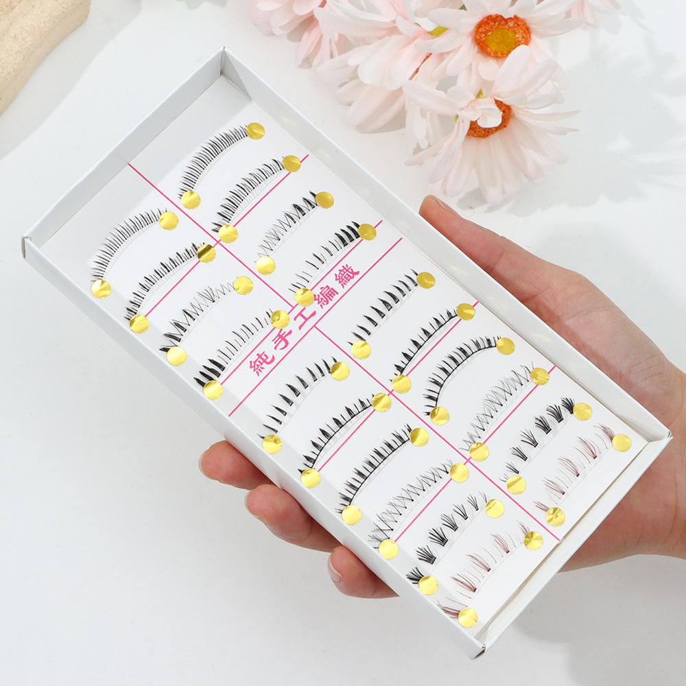 10 Pairs Womens Different Fake Lower Bottom Eye Lashes Handmade False Eyelashes