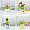 Lifelike Plush Flower Pot Plant Soft Toy Apply Children Gift And Room Decoration