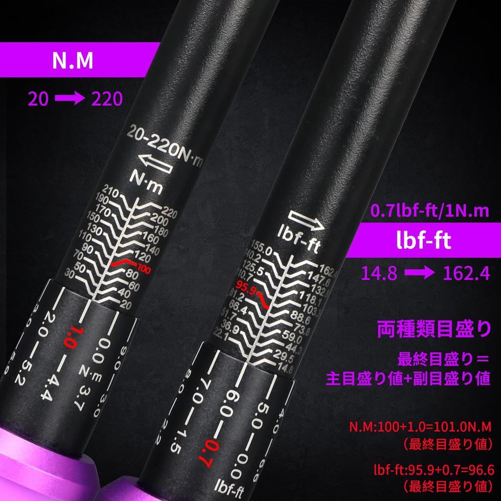 UYECOVE Torque Mm Tire High Accuracy Dual Left and Right 72 Feed Quick Easy To Calibration Japanese Instruction Storage Case Included Wrench, Car,