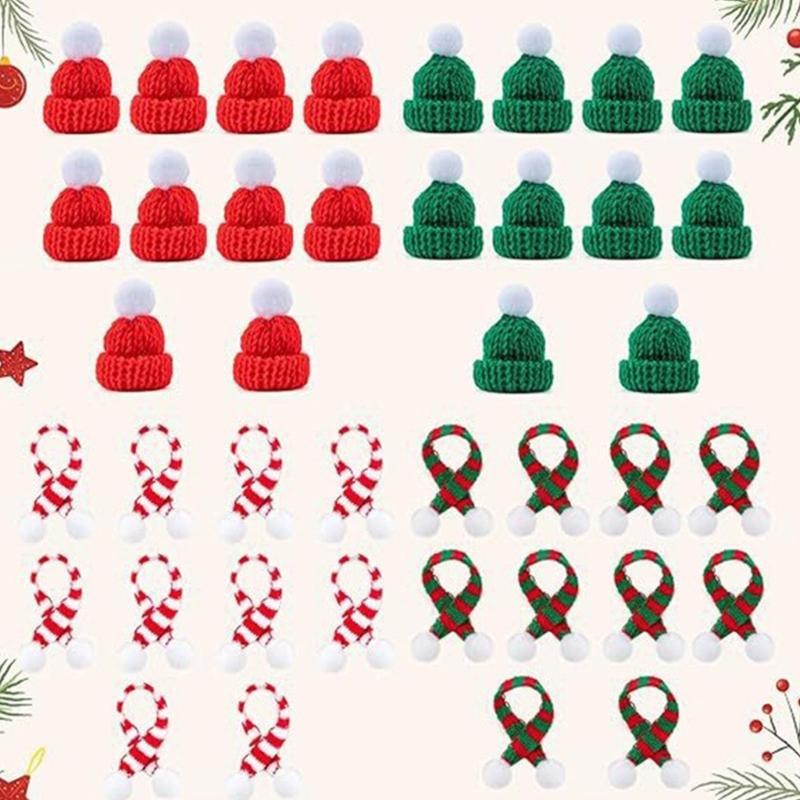 Пряжа ручной работы Костюм аксессуары для рождественской винной бутылки Удобное праздничное украшение для дома, офиса, вечеринки