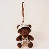 Bear The In Clothes Plush Toy With Hanging Loop Girls Gift School Bag Accessory