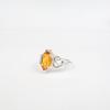 Natural Citrine Gemstone 925 Sterling Silver Jewelry Women's  Boho Ring For Gift CZR-5-4